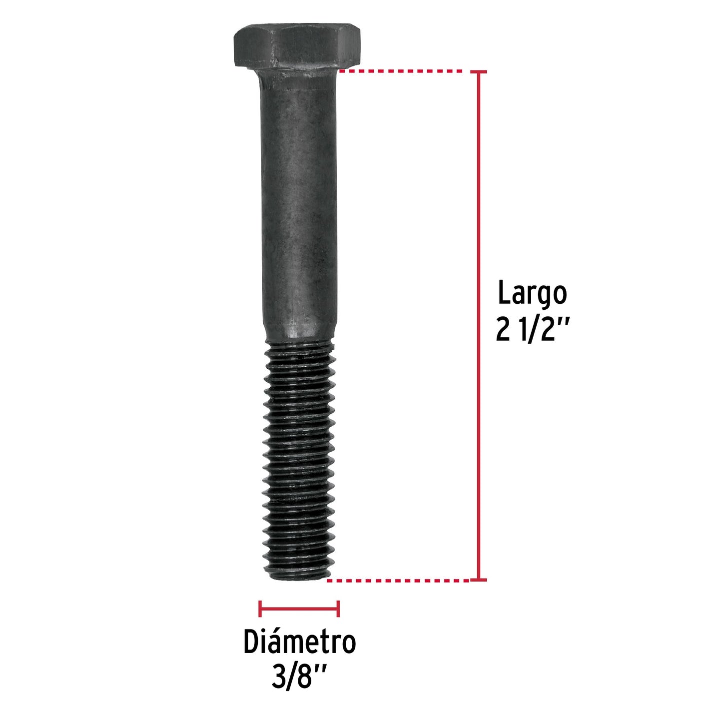 Tornillos grado 5 3/8 x 2-1/2