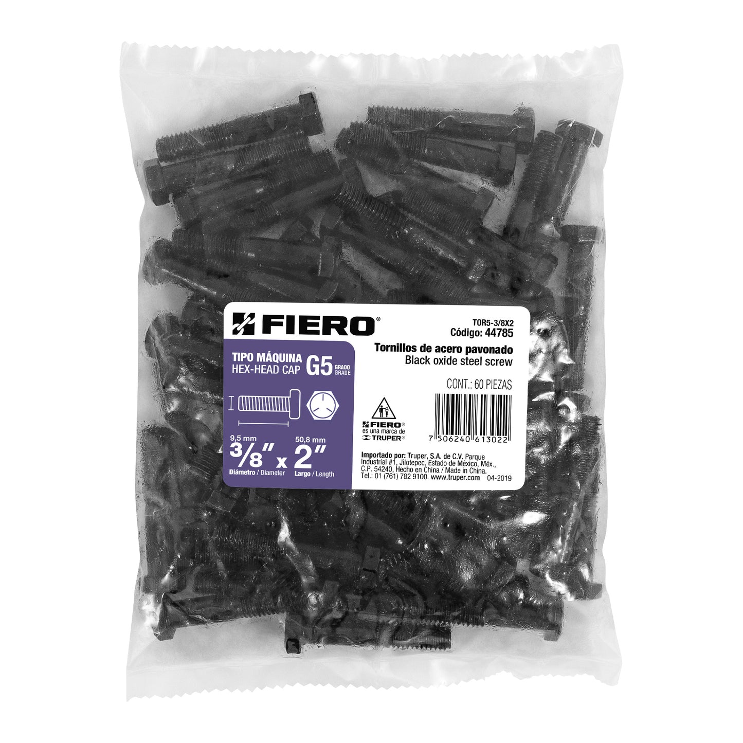 Tornillos grado 5 3/8 x 2