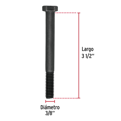 Tornillos grado 5 3/8 x 3-1/2