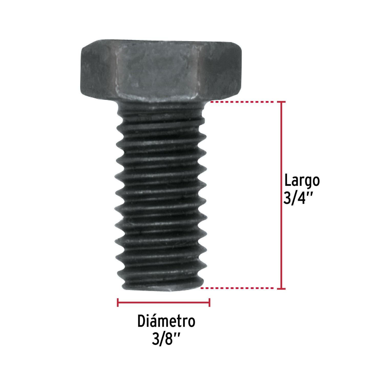 Tornillos grado 5 3/8 x 3/4
