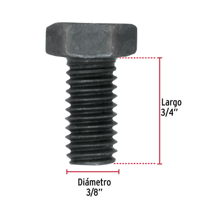Tornillos grado 5 3/8 x 3/4