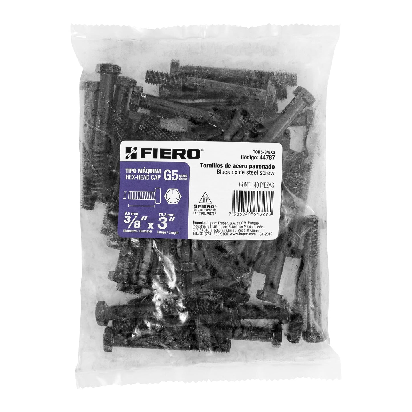 Tornillos grado 5 3/8 x 3