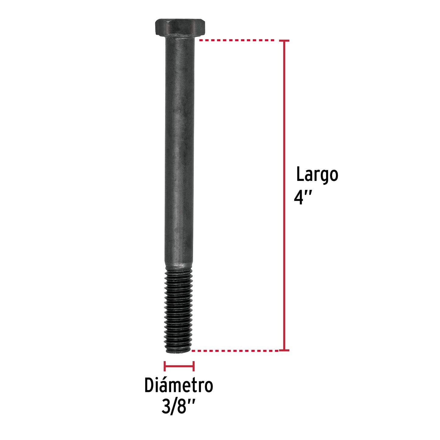 Tornillos grado 5 3/8 x 4