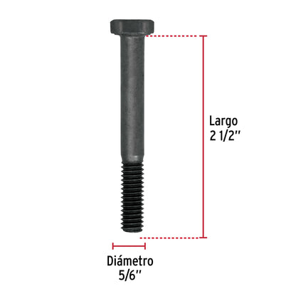 Tornillos grado 5 5/16 x 2-1/2