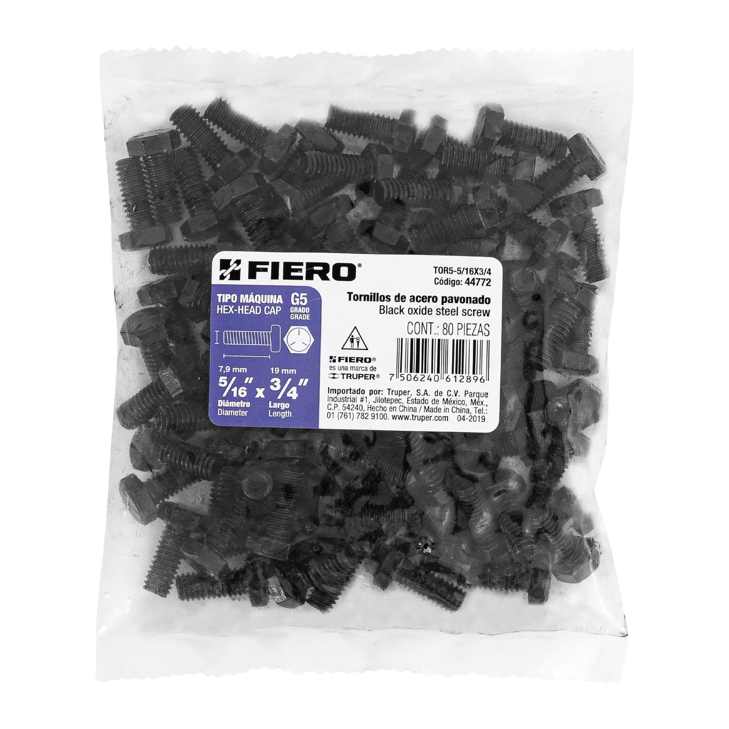 Tornillos grado 5 5/16 x 3/4