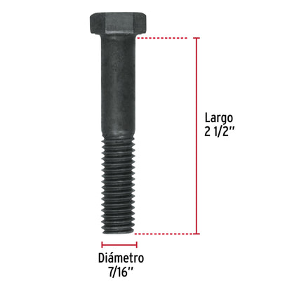 Tornillos grado 5 7/16 x 2-1/2