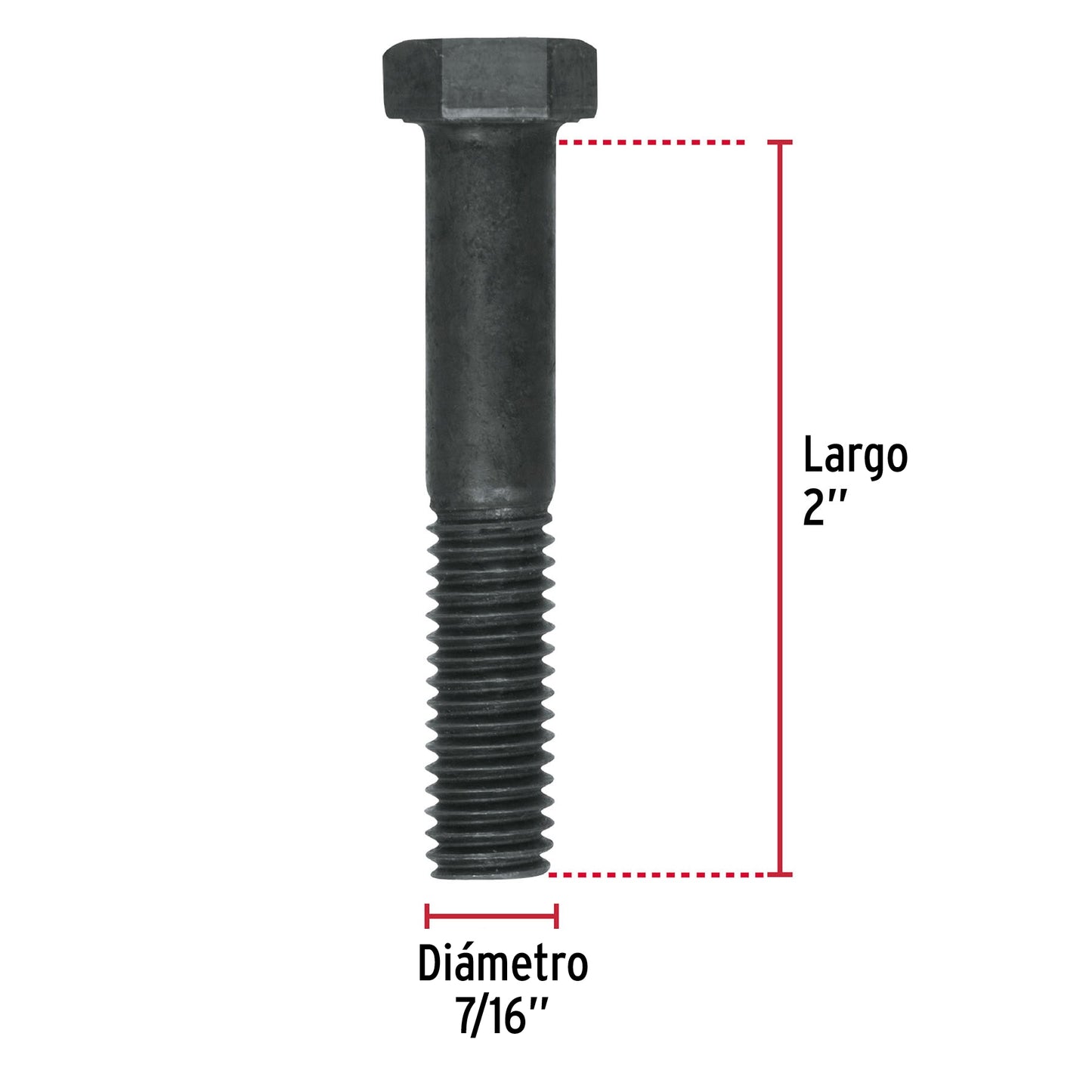 Tornillos grado 5 7/16 x 2