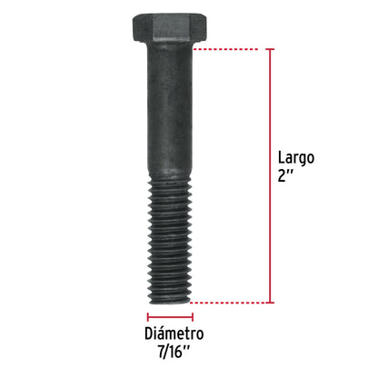 Tornillos grado 5 7/16 x 2