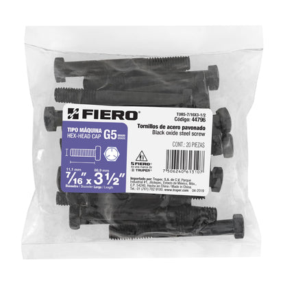 Tornillos grado 5 7/16 x 3-1/2
