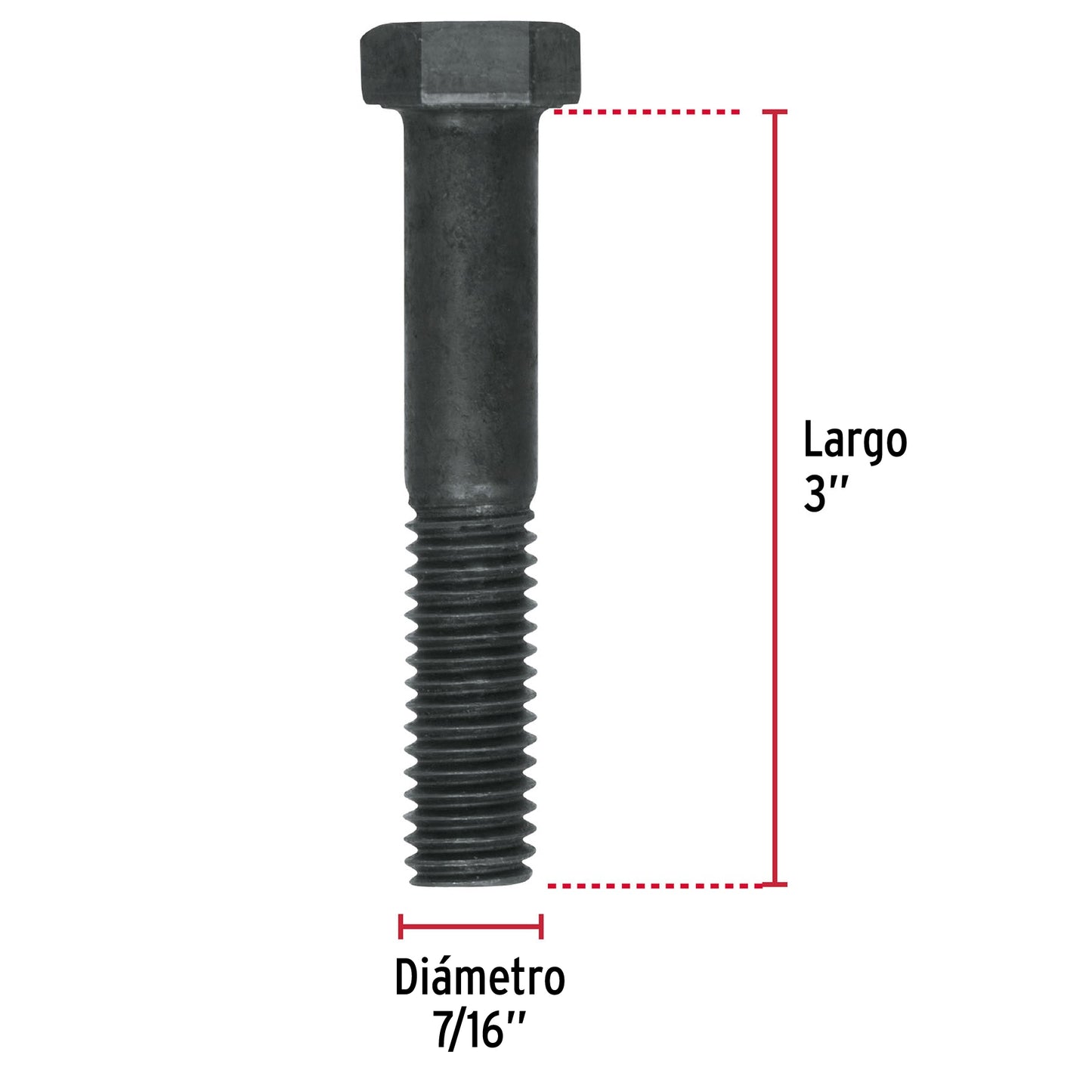 Tornillos grado 5 7/16 x 3