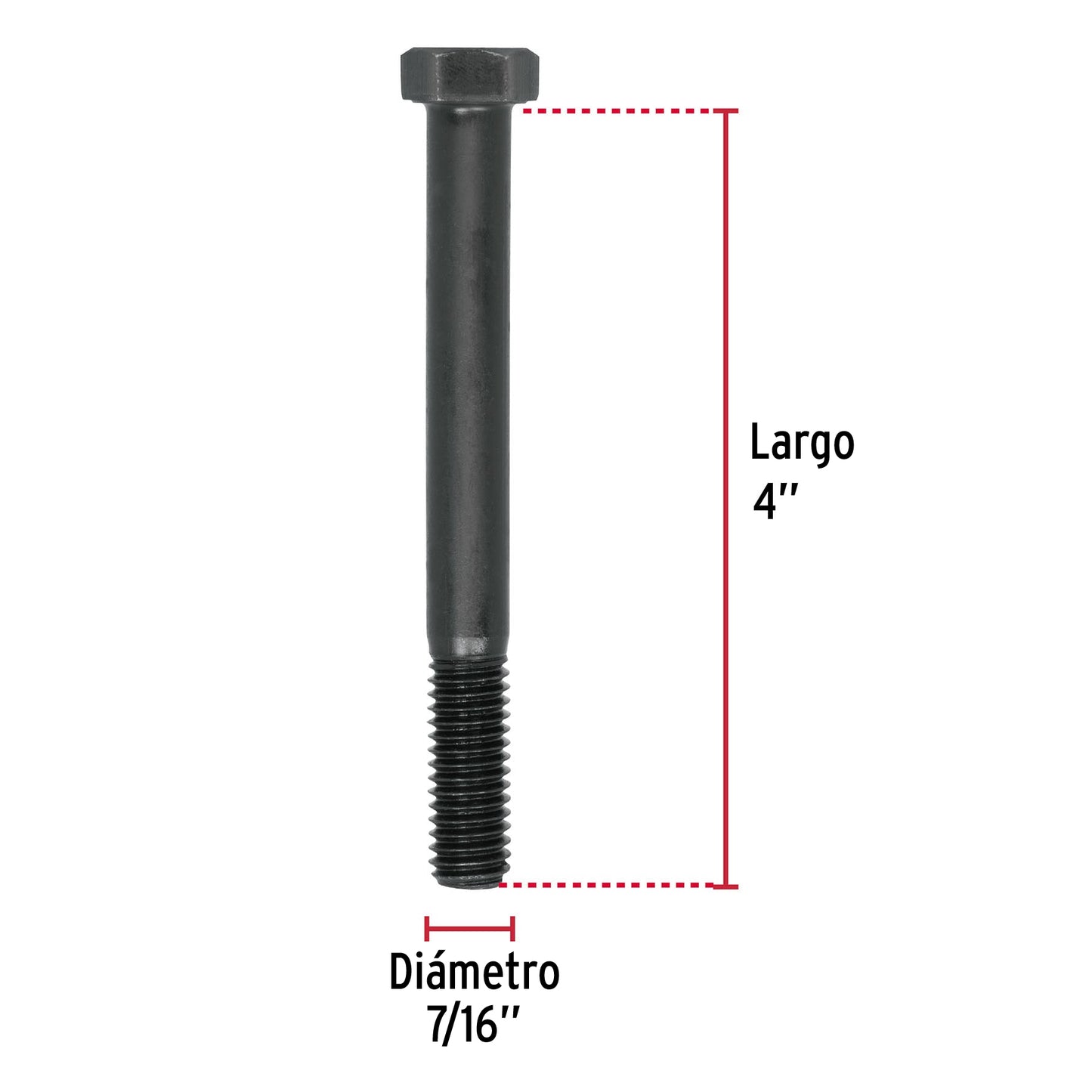 Tornillos grado 5 7/16 x 4