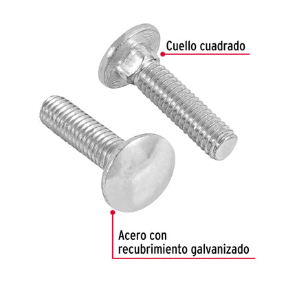 Tornillo coche galvanizado 5/16 x 1-1/4 pulg
