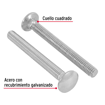 Tornillo coche galvanizado 5/16 x 3 pulg