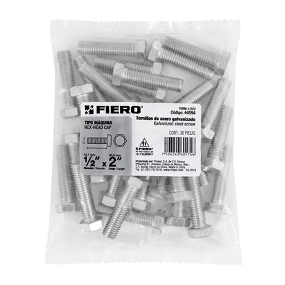 Tornillos tipo maquina 1/2 x 2