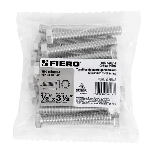 Tornillos tipo maquina 1/2 x 3-1/2