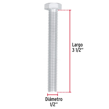 Tornillos tipo maquina 1/2 x 3-1/2