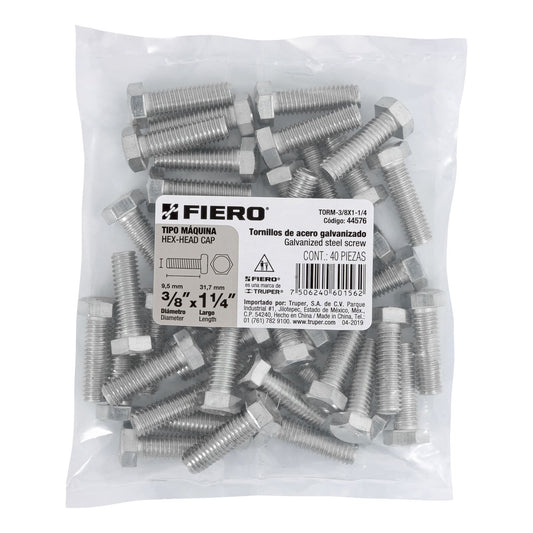 Tornillos tipo maquina 3/8 x 1-1/4