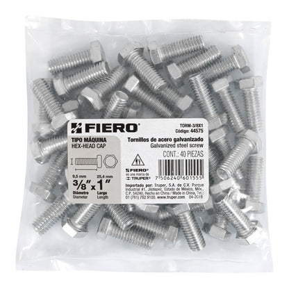 Tornillos tipo maquina 3/8 x 1