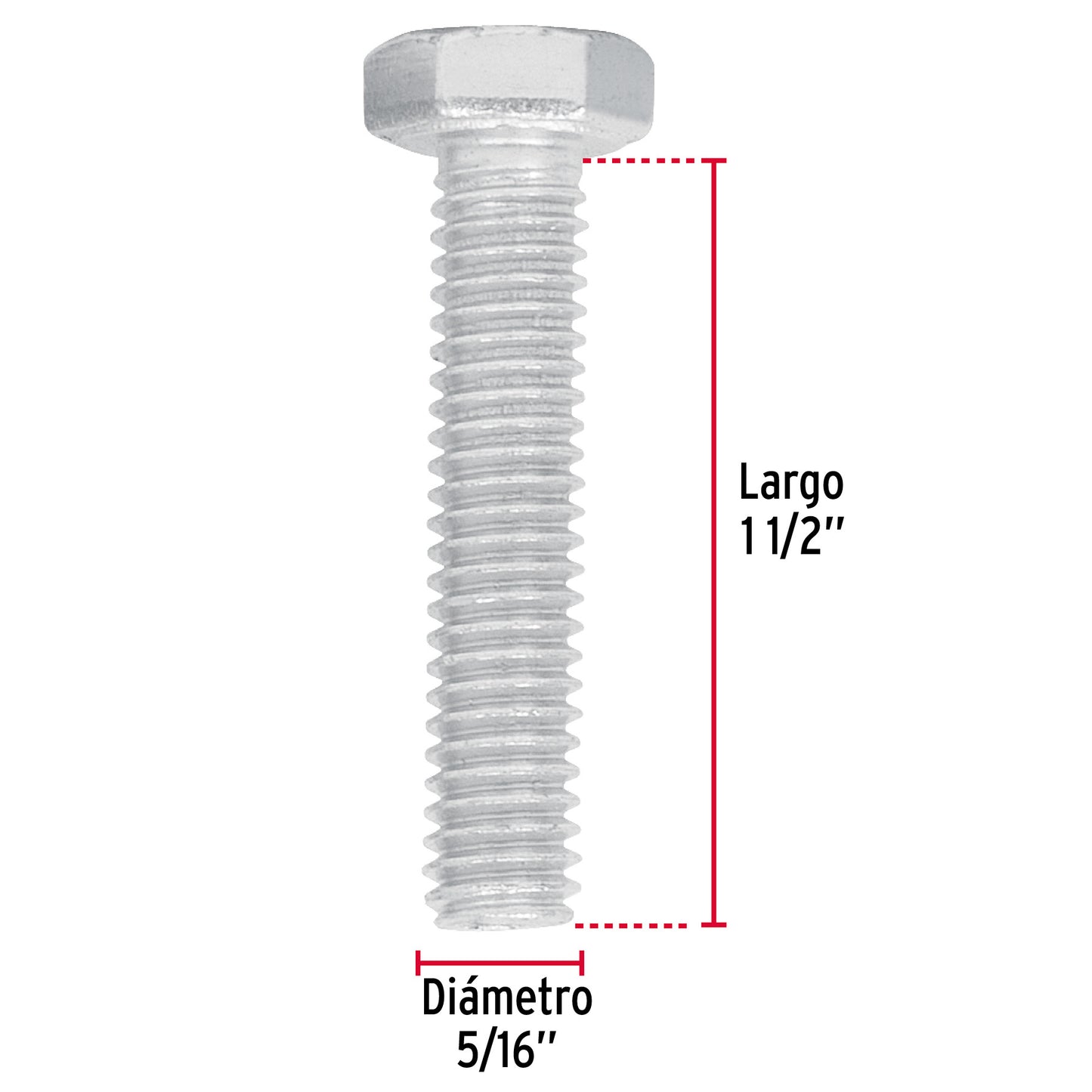 Tornillos tipo maquina 5/16 x 1-1/2