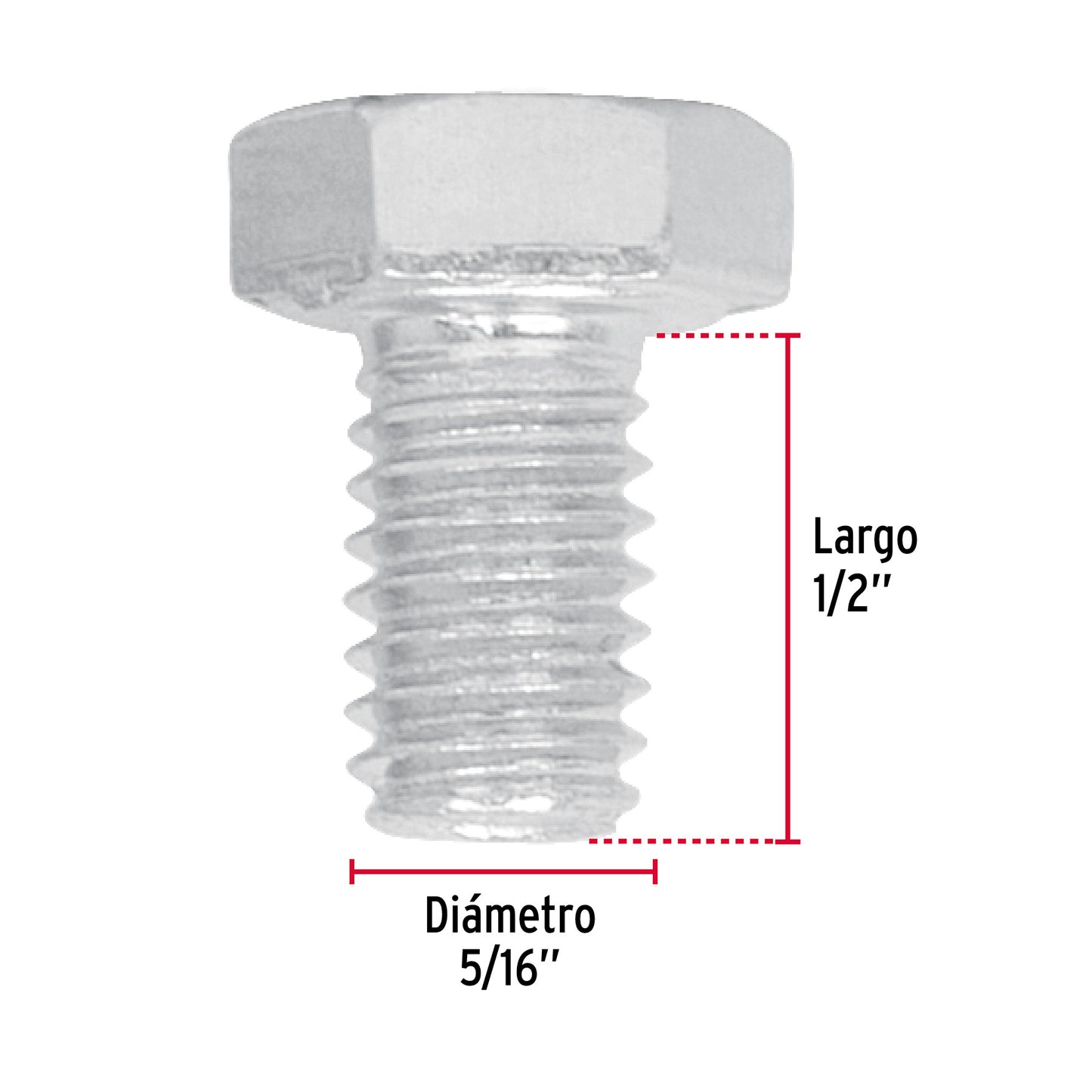 Tornillos tipo maquina 5/16 x 1/2