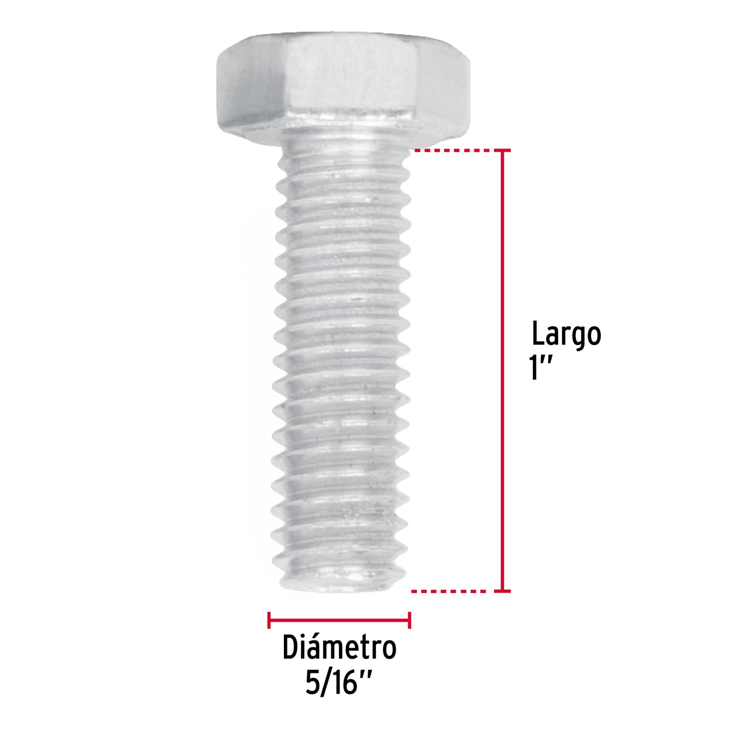 Tornillos tipo maquina 5/16 x 1