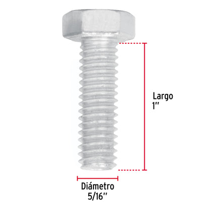 Tornillos tipo maquina 5/16 x 1