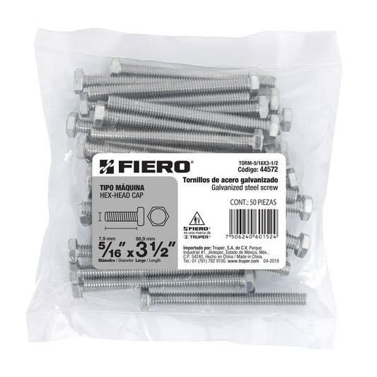 Tornillos tipo maquina 5/16 x 3-1/2