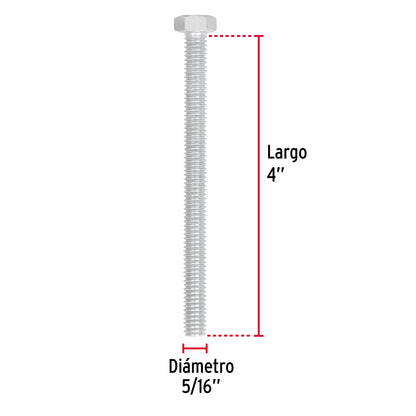 Tornillos tipo maquina 5/16 x 4