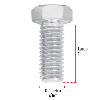Tornillos tipo maquina 7/16 x 1