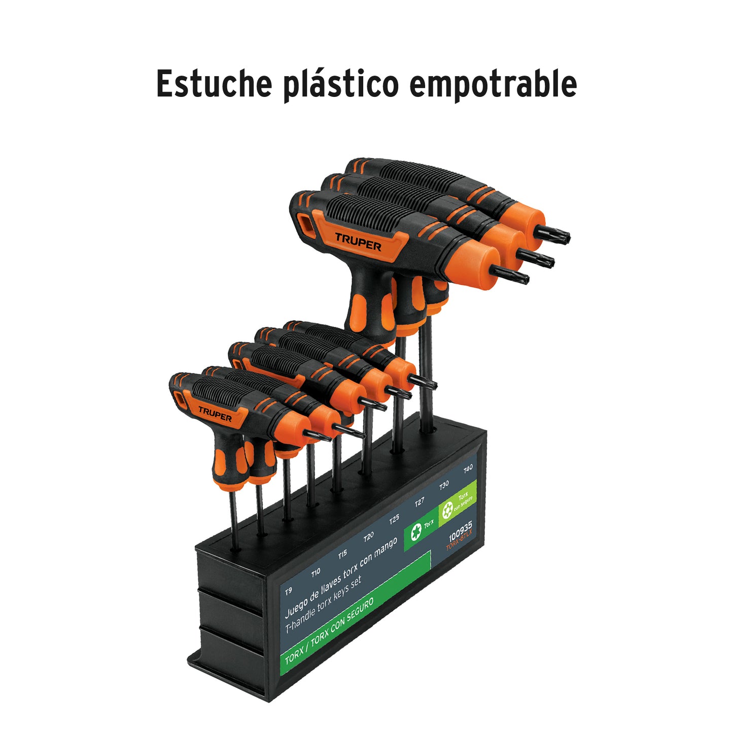 Juego 8 Llaves Torx Extralarga con Mango T