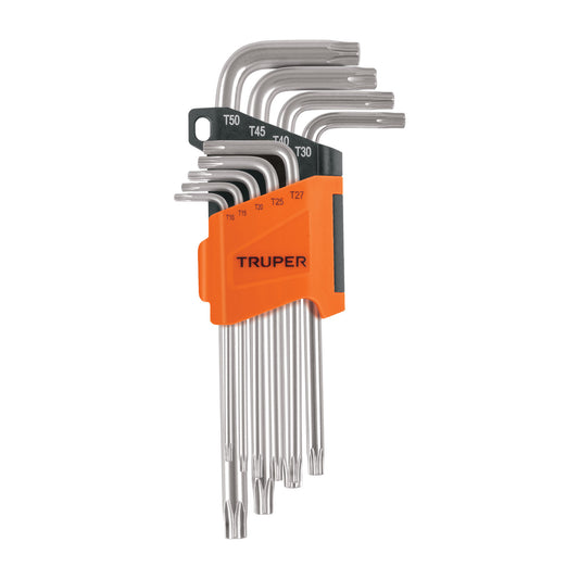 Juego 9 Llaves Torx Largas con Organizador