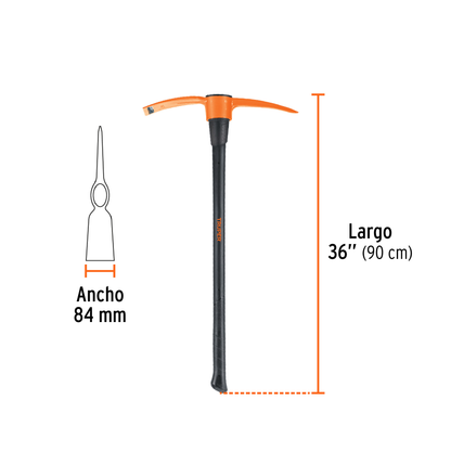 Talacho-pico 4 lb mango fibra de vidrio