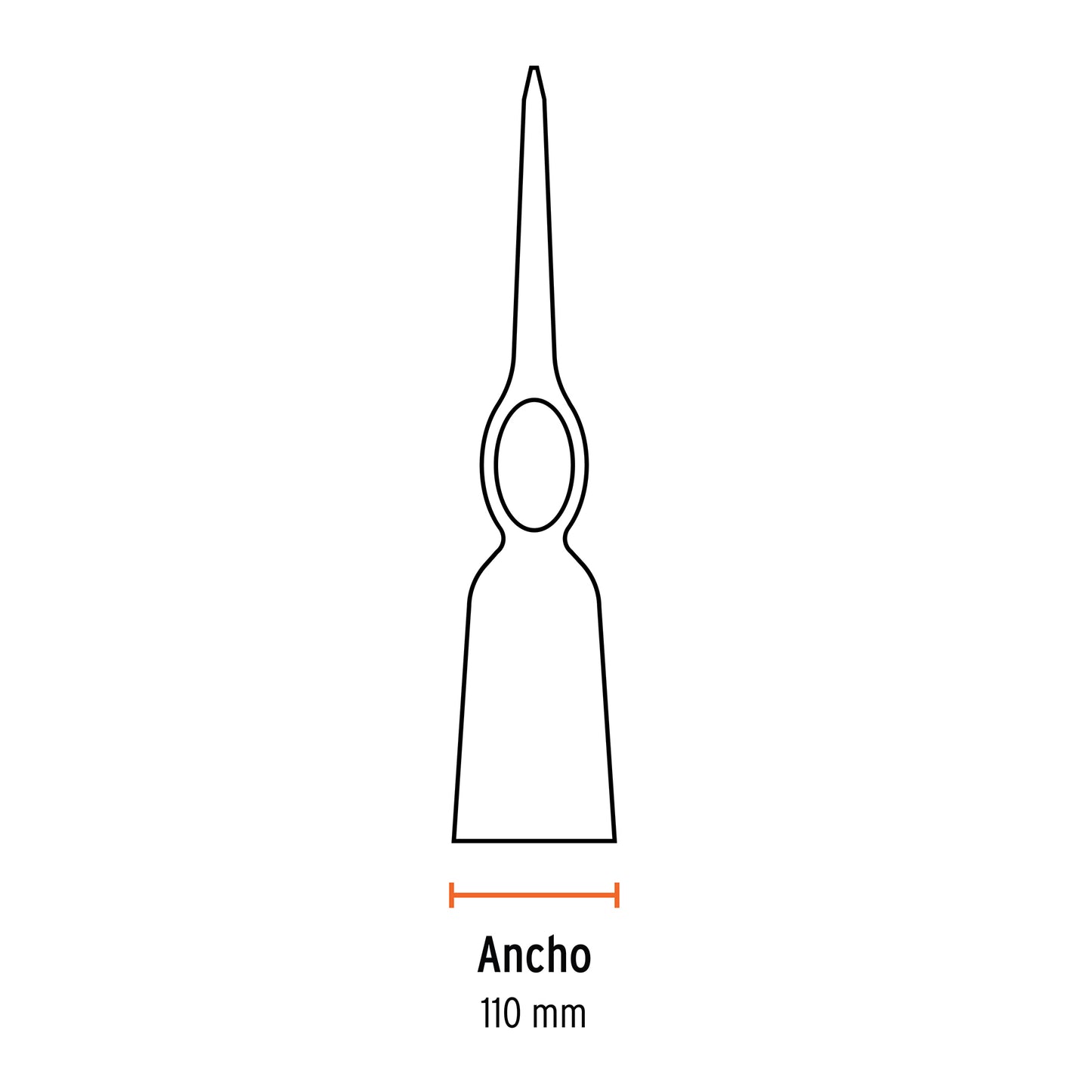 Talacho-pico 5 lb sin mango