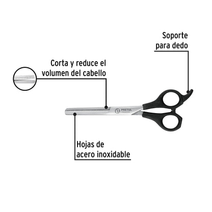 Tijera estilista de degrafilado acero inoxidable