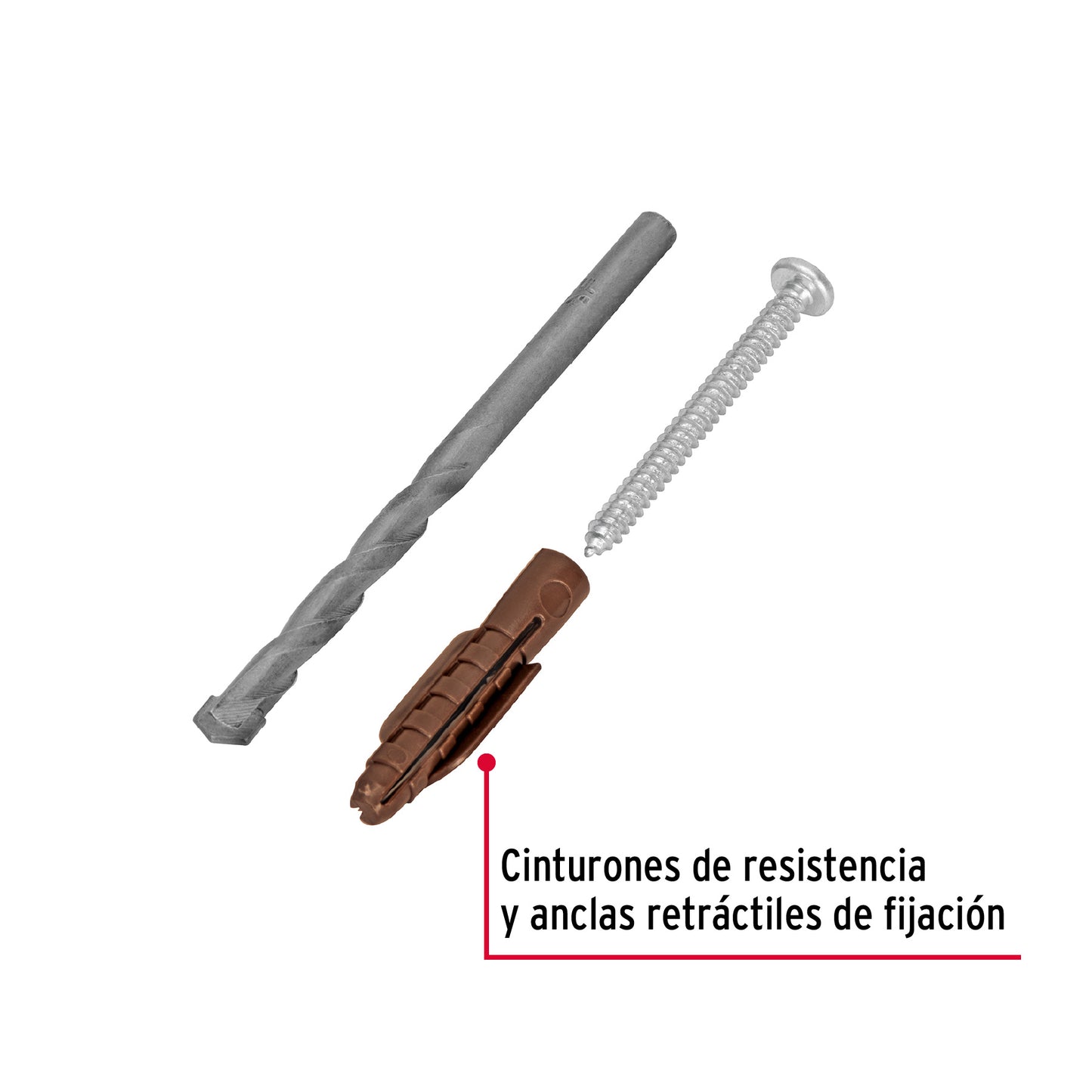 Kit Taquetes 5/16 pulg Tornillos y Broca