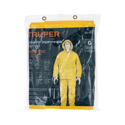 Conjunto impermeable doble capa talla G
