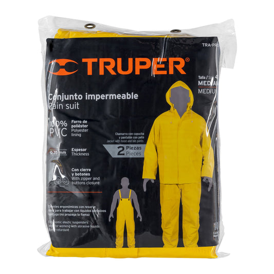 Conjunto impermeable doble capa talla M