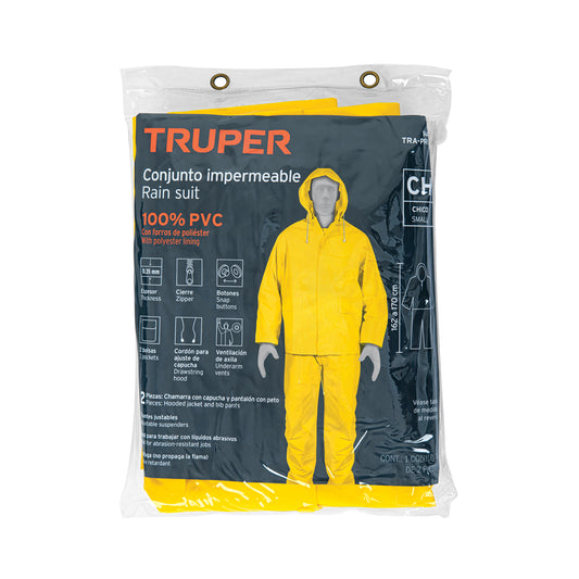Conjunto impermeable doble capa talla CH