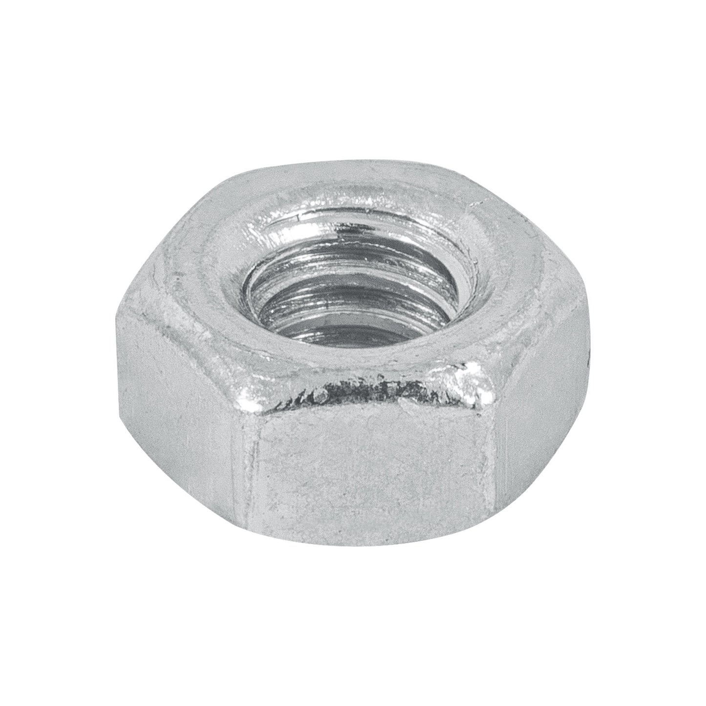 Tuerca hexagonal galvanizada 1/4 pulg