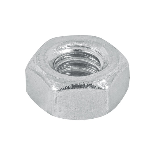 Tuerca hexagonal galvanizada 1/4 pulg
