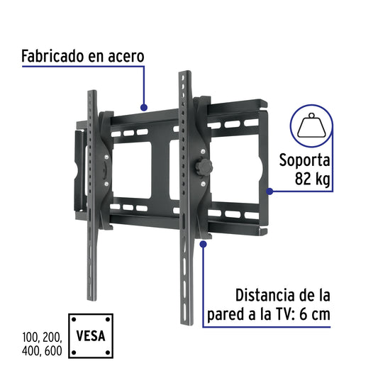 Soporte para pantallas de 26 a 65 pulgadas con movimiento angular
