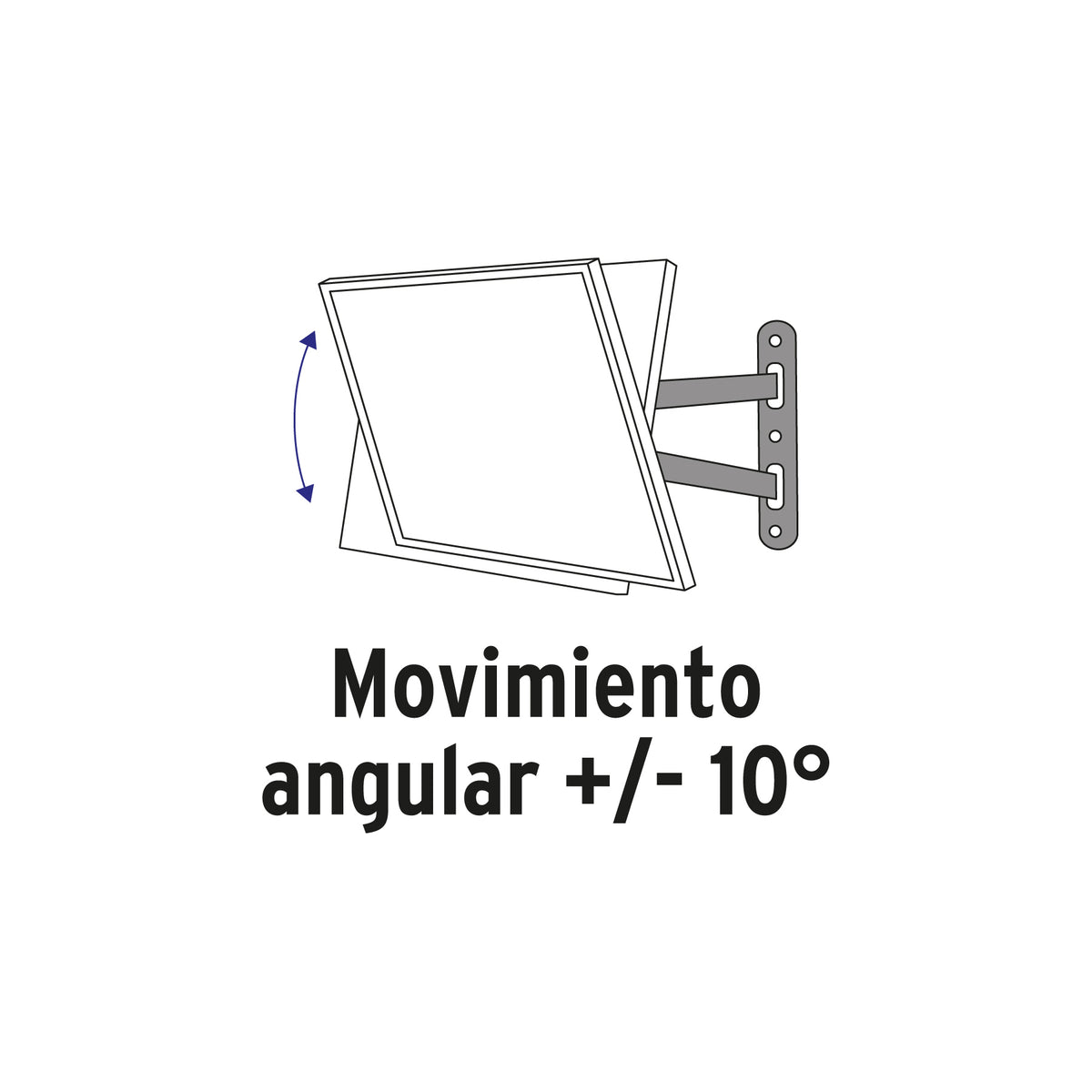 Soporte para pantallas de 26 a 65 pulgadas con movimiento angular