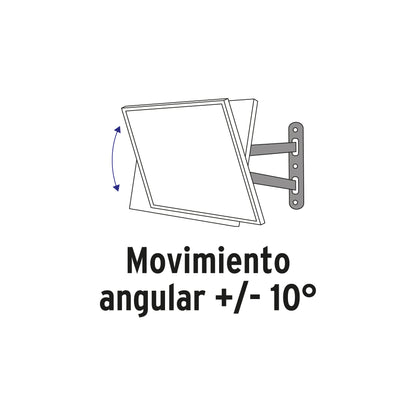 Soporte para pantallas de 26 a 65 pulgadas con movimiento angular