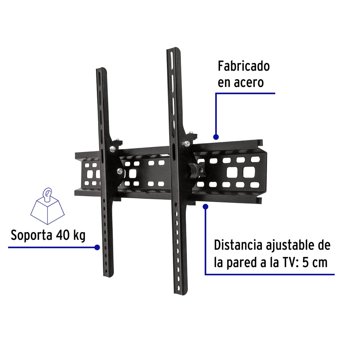 Soporte para pantallas de 32 a 70 pulgadas con movimiento angular