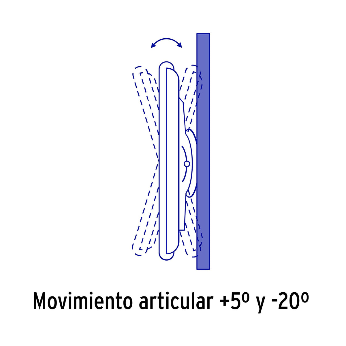 Soporte para pantallas de 32 a 70 pulgadas con movimiento angular