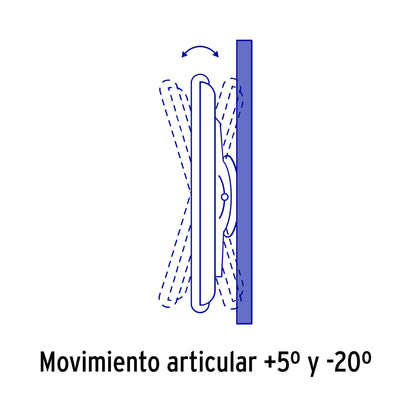Soporte para pantallas de 32 a 70 pulgadas con movimiento angular