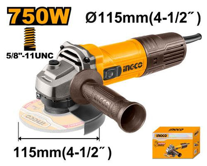 Mini Esmeril Angular 114.3 mm 750 W