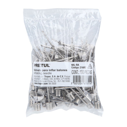 Bolsa con 100 válvulas para inflar balones