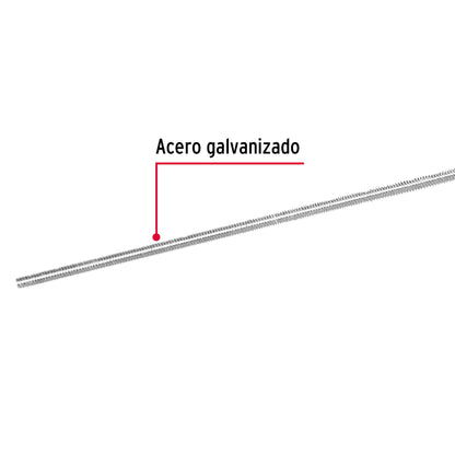 Varilla roscada galvanizada 1/4 pulg