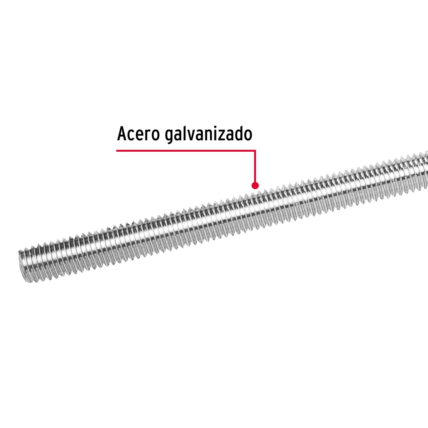 Varilla roscada galvanizada 1 pulg